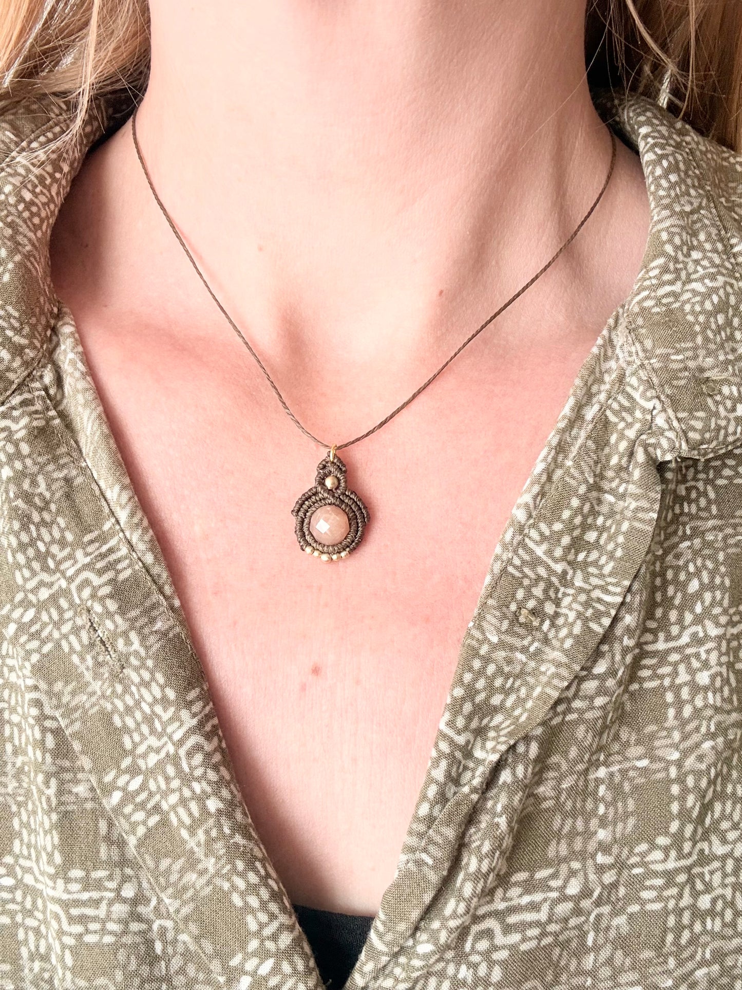 Sun kissed Ketting groen- Zonnesteen