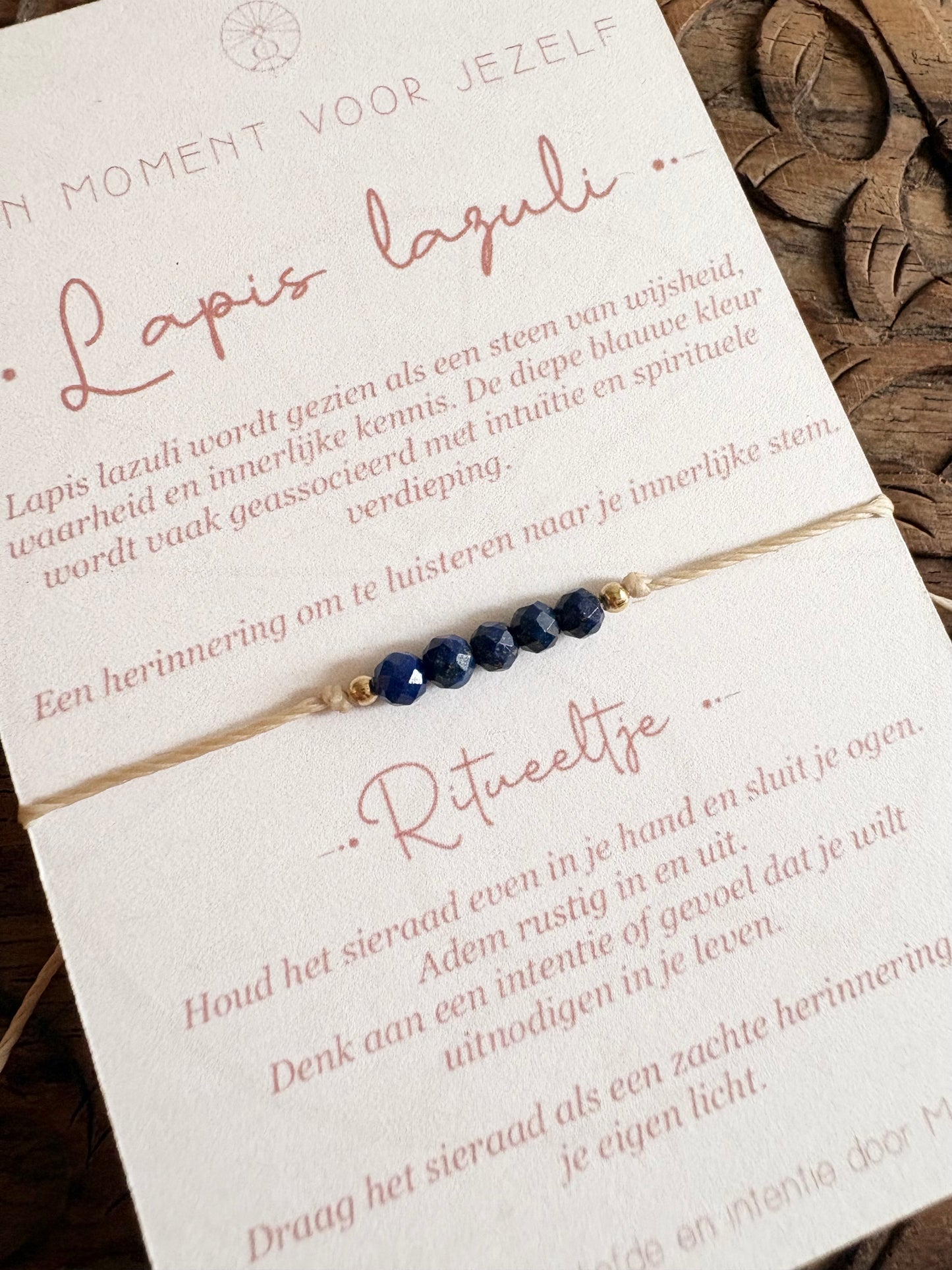 Wens armband -Lapis Lazuli