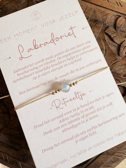 Wens armband -Labradoriet