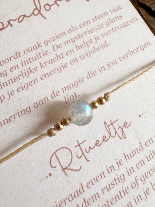 Wens armband -Labradoriet
