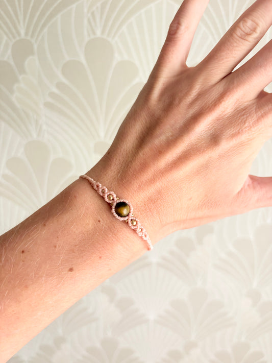 Wens armband Kracht Tijgeroog